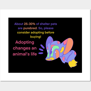 25-30% of Shelter Pets are Purebred Posters and Art